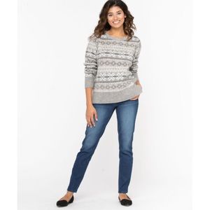 Ricki’s - Fair Isle Sweater - Grey/Silver